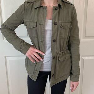 H&M army green utility jacket